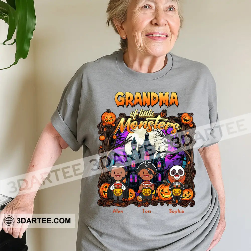 Kid And Adult T-Shirt - Custom Grandma Of The Monsters T-Shirt Halloween Collectible Gift Apparel