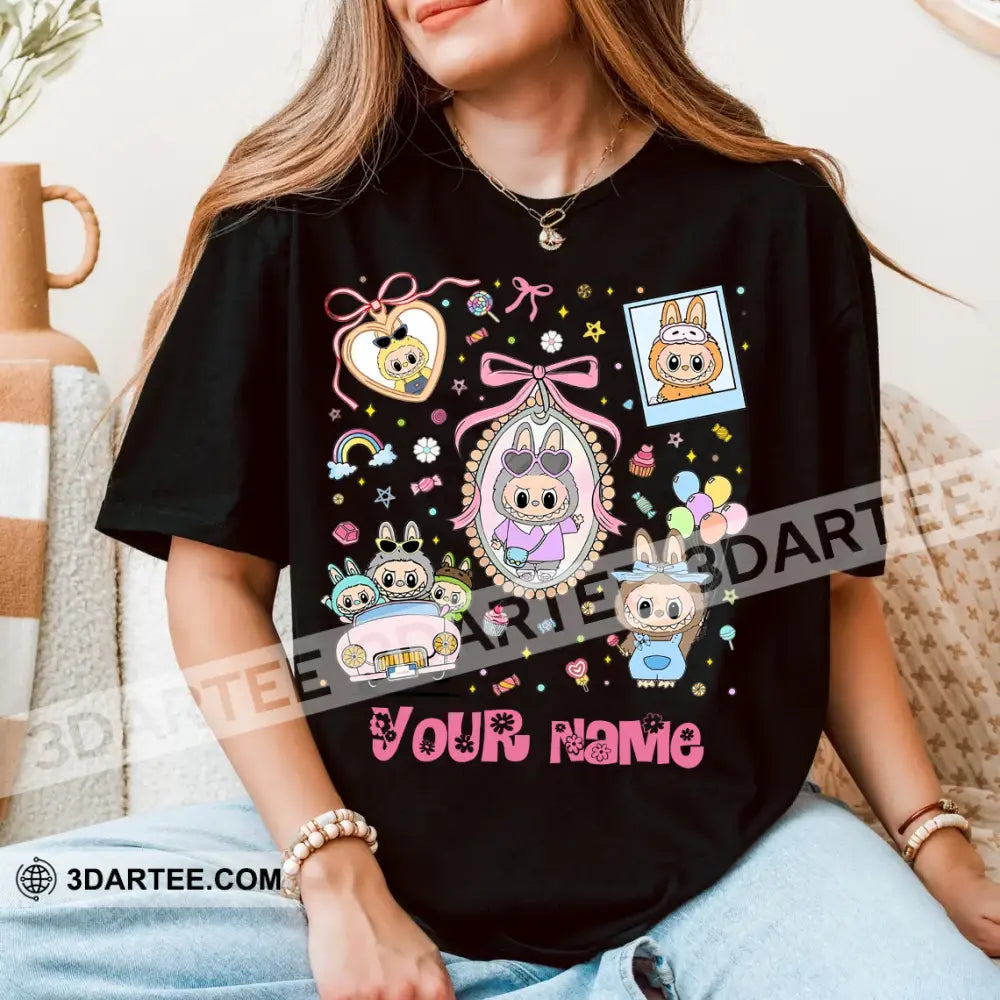 Kid And Adult T-Shirt - Custom Labubu The Monsters T-Shirt Cute Collectible Gift Apparel