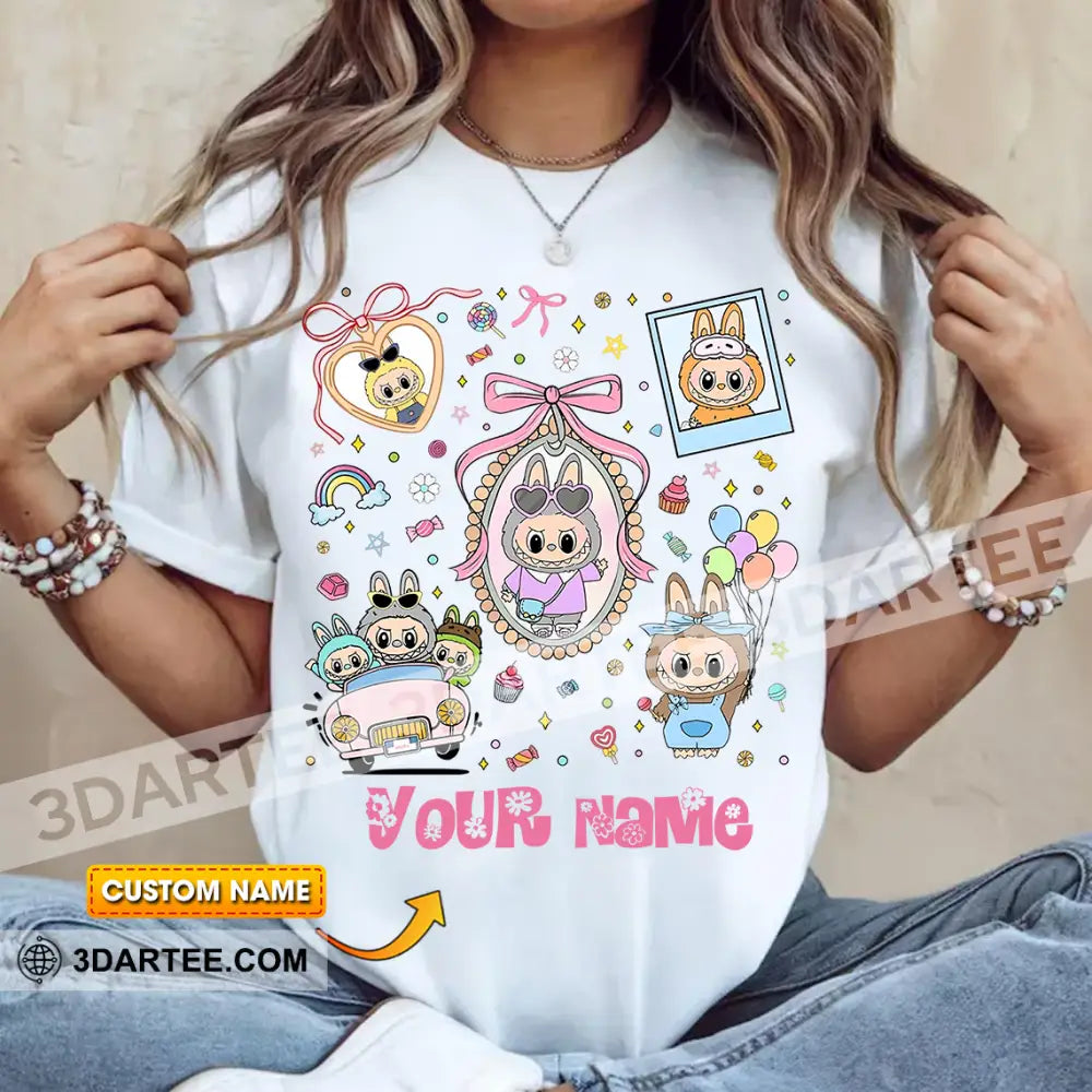Kid And Adult T-Shirt - Custom Labubu The Monsters T-Shirt Cute Collectible Gift Apparel