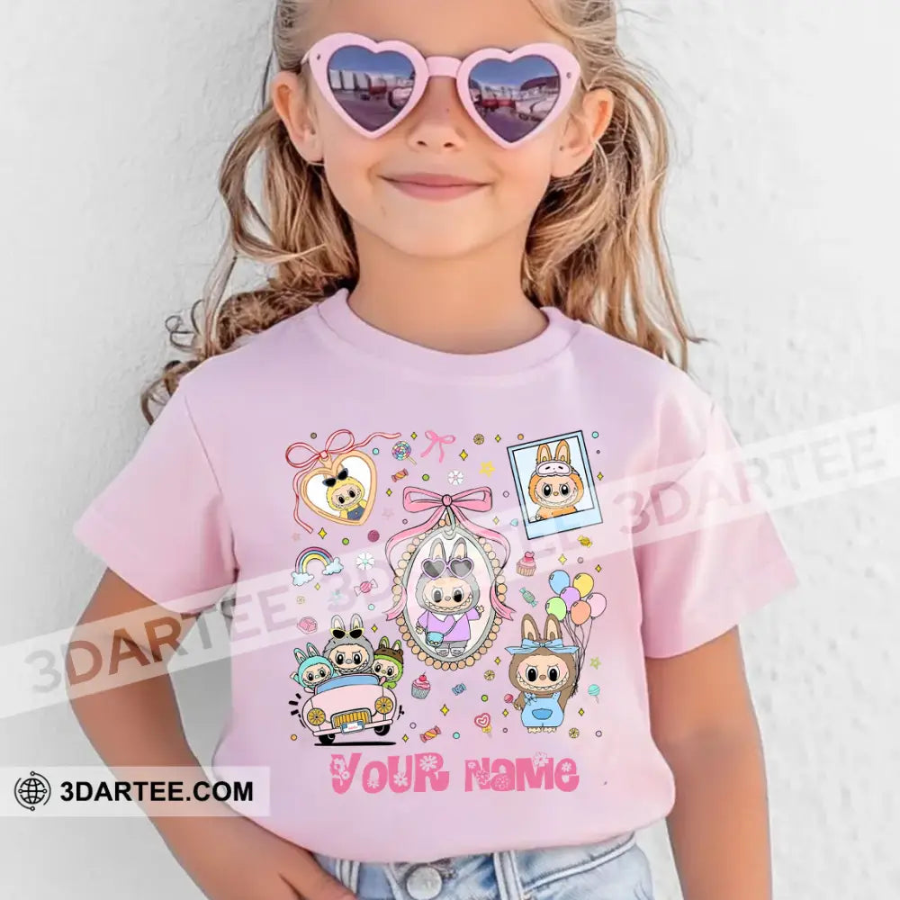 Kid And Adult T-Shirt - Custom Labubu The Monsters T-Shirt Cute Collectible Gift Apparel