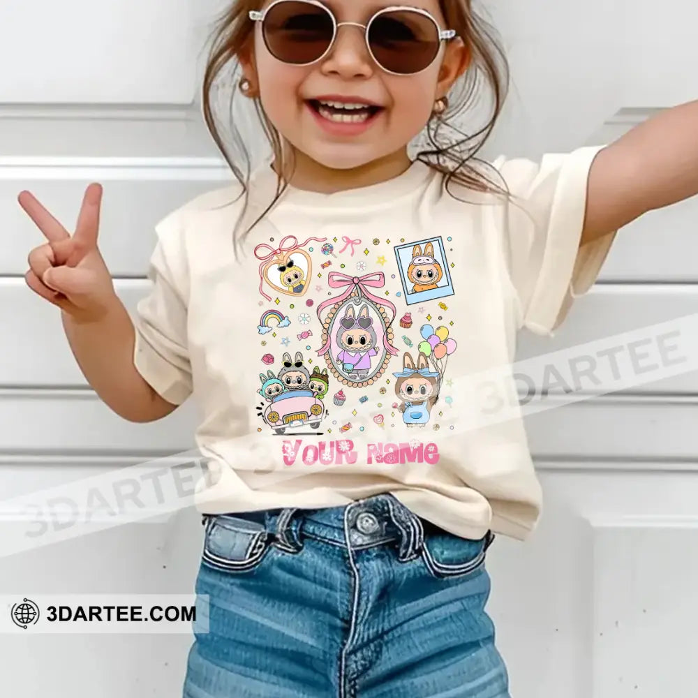 Kid And Adult T-Shirt - Custom Labubu The Monsters T-Shirt Cute Collectible Gift Apparel