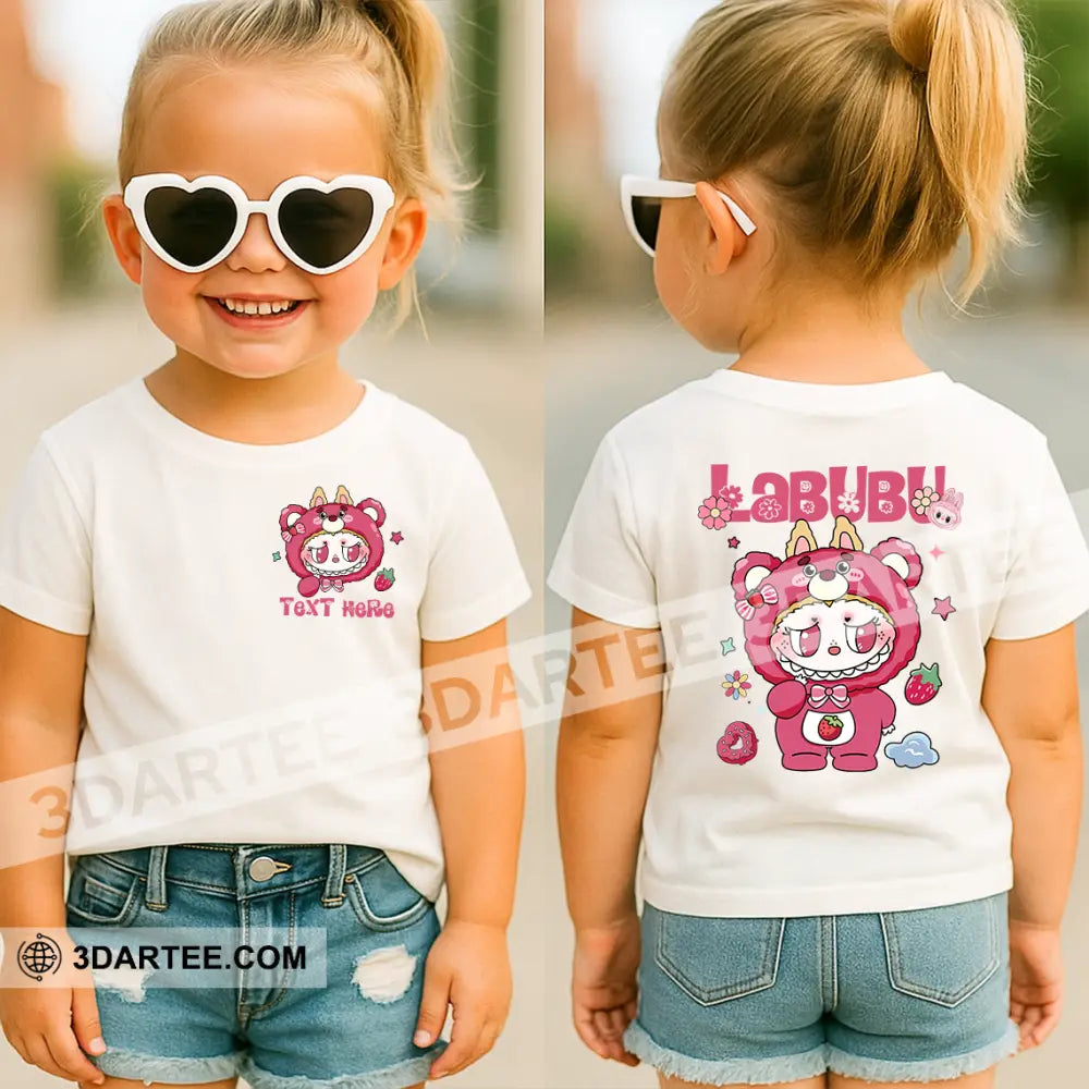 Kid And Adult T-Shirt - Custom Lotso Bear Costume The Monsters Labubu T-Shirt Cute Collectible Gift Apparel