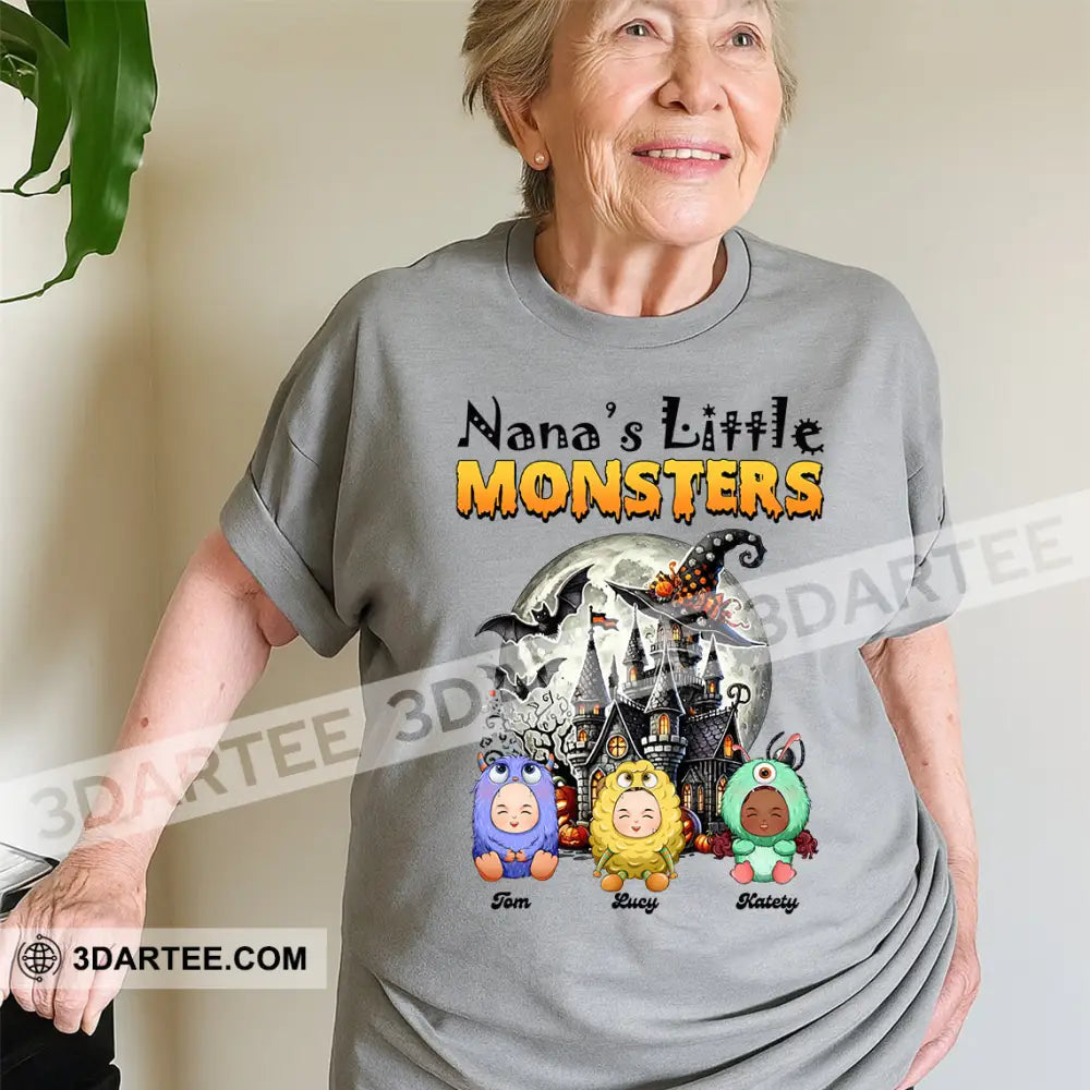 Kid And Adult T-Shirt - Custom Nana Of The Monsters T-Shirt Halloween Collectible Gift Apparel