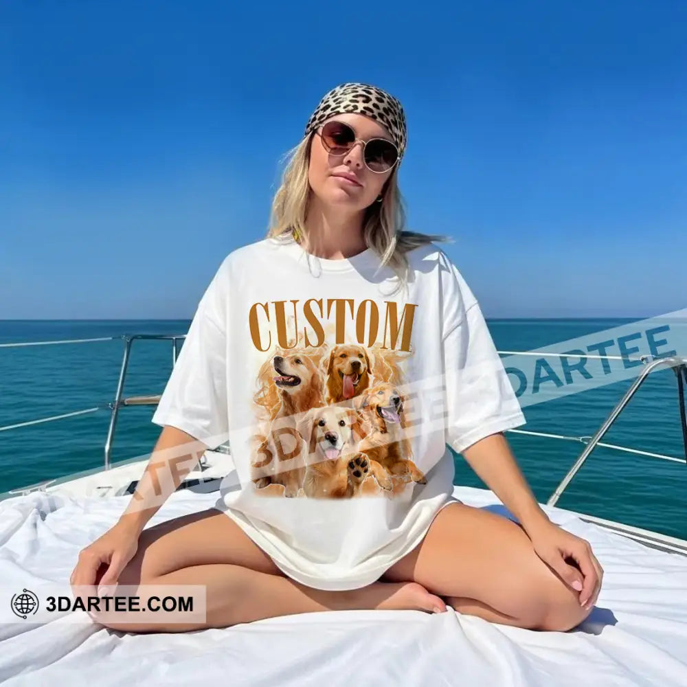 Kid And Adult T-Shirt - Custom Pet Lover T-Shirt Custom Photo Collectible Gift Apparel