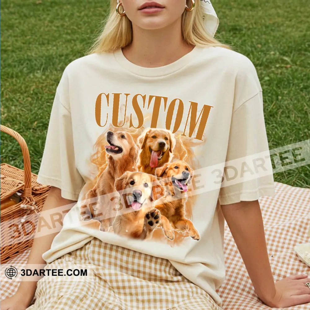 Kid And Adult T-Shirt - Custom Pet Lover T-Shirt Custom Photo Collectible Gift Apparel