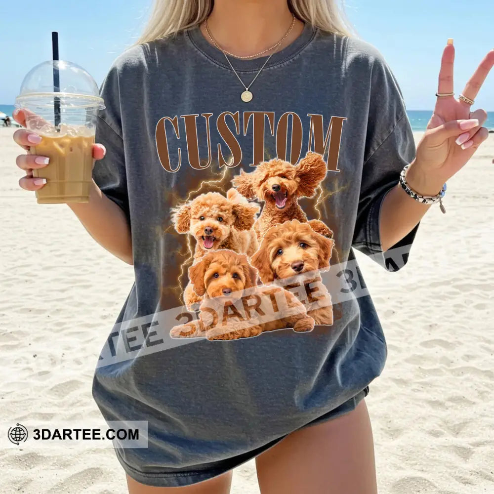 Kid And Adult T-Shirt - Custom Pet Lover T-Shirt Custom Photo Collectible Gift Apparel