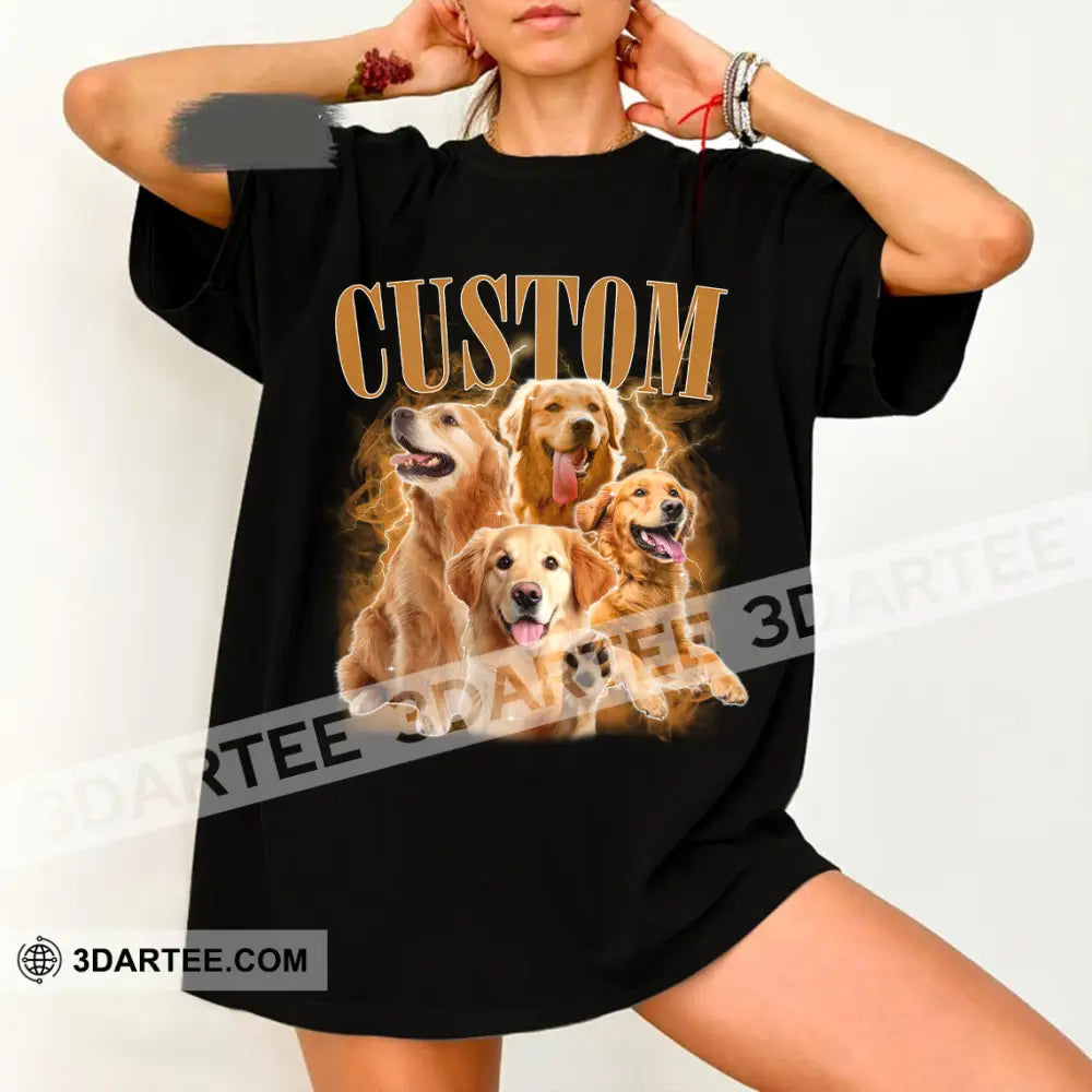 Kid And Adult T-Shirt - Custom Pet Lover T-Shirt Custom Photo Collectible Gift Apparel