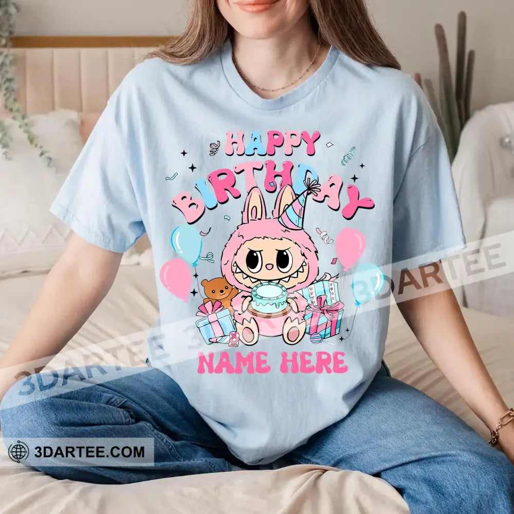 Kid And Adult T-Shirt - Custom The Monsters Labubu T-Shirt Happy Birthday Cute Collectible Gift Apparel