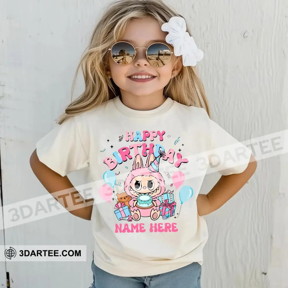 Kid And Adult T-Shirt - Custom The Monsters Labubu T-Shirt Happy Birthday Cute Collectible Gift Apparel