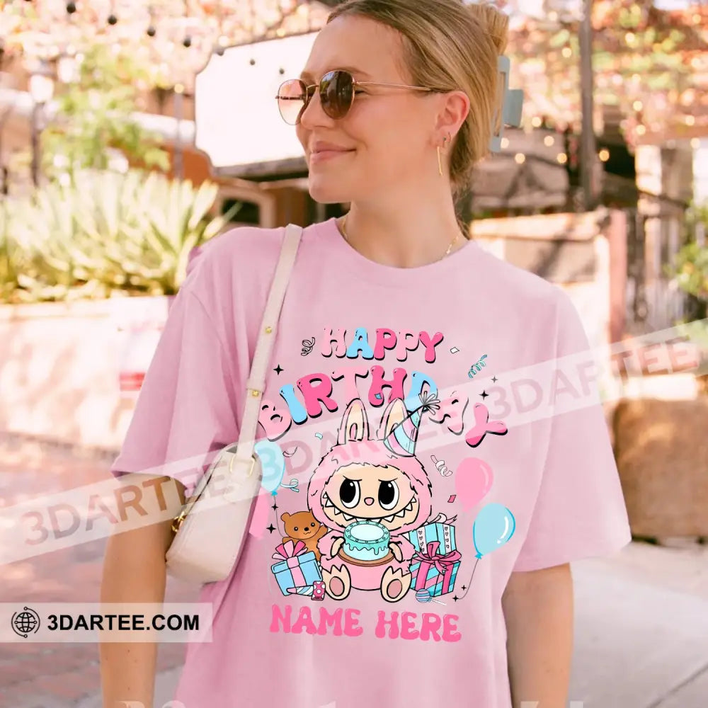 Kid And Adult T-Shirt - Custom The Monsters Labubu T-Shirt Happy Birthday Cute Collectible Gift Apparel