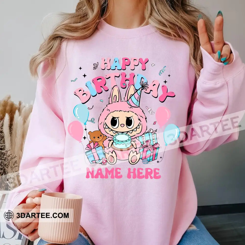 Kid And Adult T-Shirt - Custom The Monsters Labubu T-Shirt Happy Birthday Cute Collectible Gift Apparel
