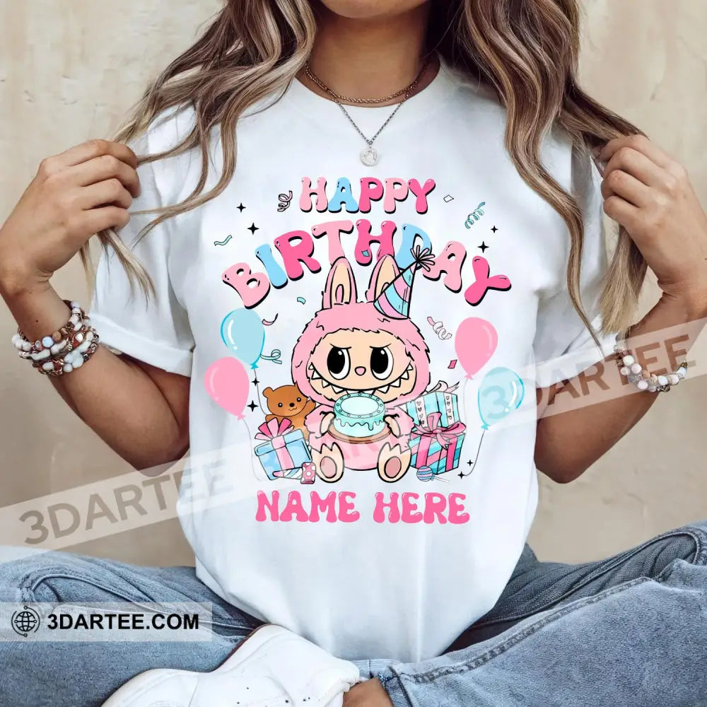 Kid And Adult T-Shirt - Custom The Monsters Labubu T-Shirt Happy Birthday Cute Collectible Gift Apparel