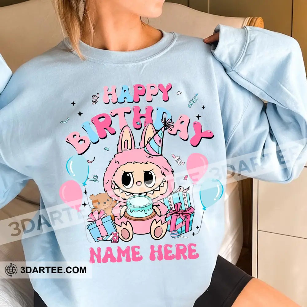 Kid And Adult T-Shirt - Custom The Monsters Labubu T-Shirt Happy Birthday Cute Collectible Gift Apparel