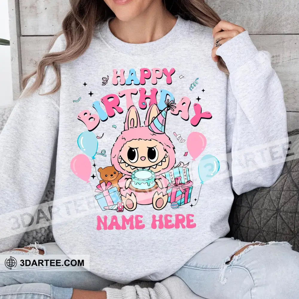 Kid And Adult T-Shirt - Custom The Monsters Labubu T-Shirt Happy Birthday Cute Collectible Gift Apparel