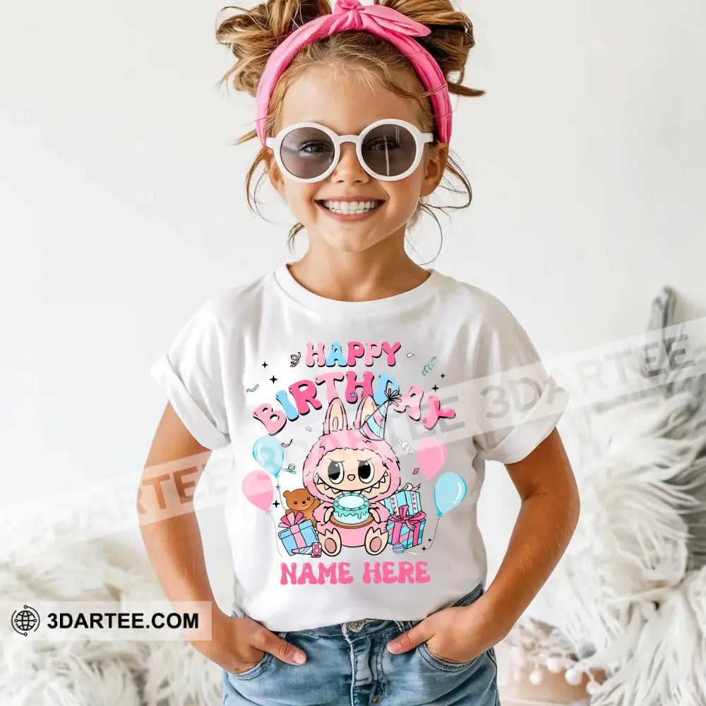 Kid And Adult T-Shirt - Custom The Monsters Labubu T-Shirt Happy Birthday Cute Collectible Gift Apparel