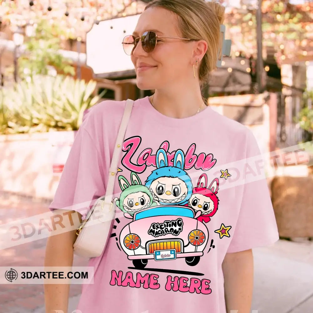Kid And Adult T-Shirt - Custom The Monsters Labubu T-Shirt Labubu On Car Cute Collectible Gift Apparel
