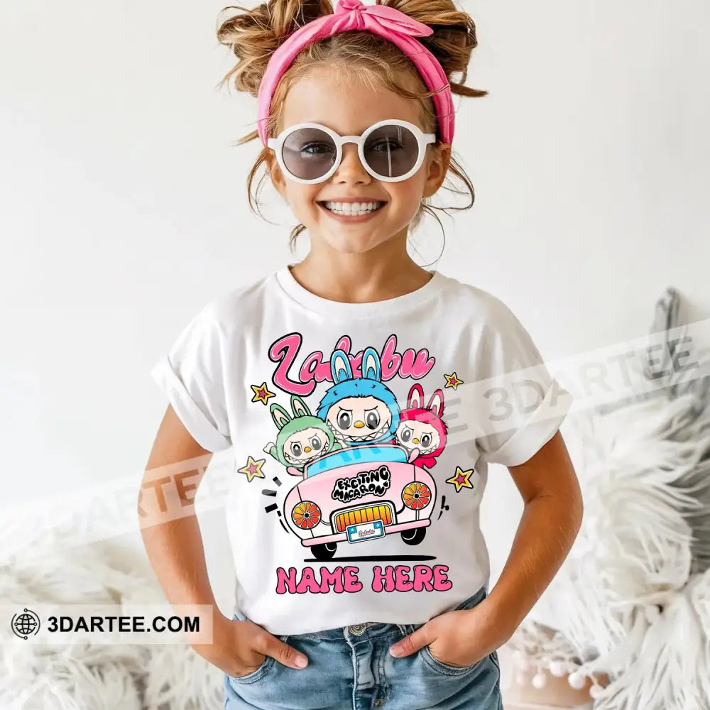 Kid And Adult T-Shirt - Custom The Monsters Labubu T-Shirt Labubu On Car Cute Collectible Gift Apparel