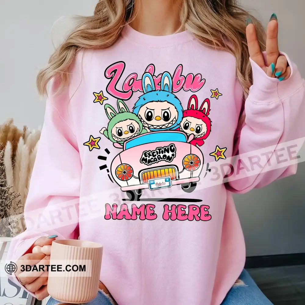 Kid And Adult T-Shirt - Custom The Monsters Labubu T-Shirt Labubu On Car Cute Collectible Gift Apparel