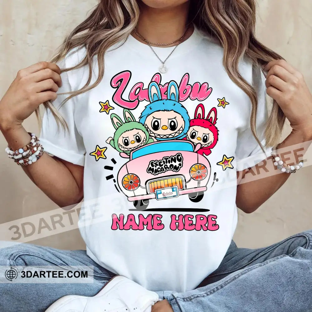 Kid And Adult T-Shirt - Custom The Monsters Labubu T-Shirt Labubu On Car Cute Collectible Gift Apparel