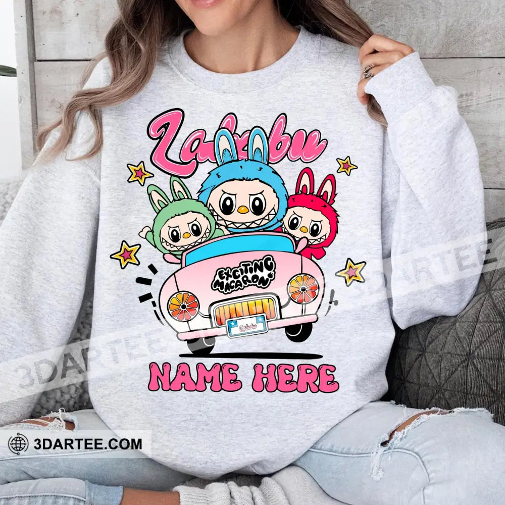 Kid And Adult T-Shirt - Custom The Monsters Labubu T-Shirt Labubu On Car Cute Collectible Gift Apparel