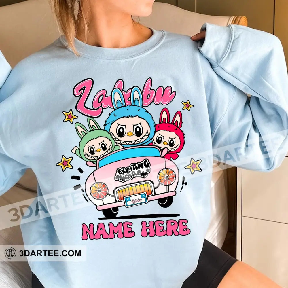 Kid And Adult T-Shirt - Custom The Monsters Labubu T-Shirt Labubu On Car Cute Collectible Gift Apparel
