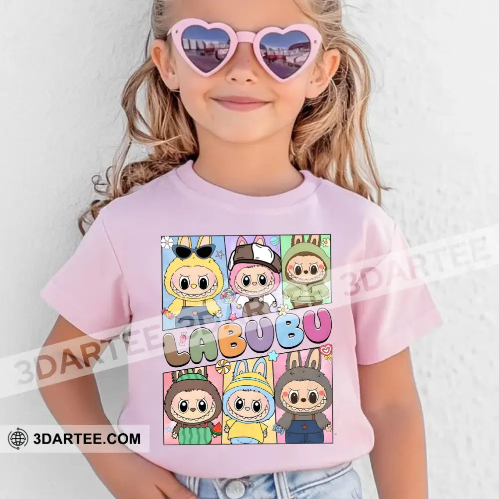 Kid And Adult T-Shirt - Cute Labubu Collection The Monsters T-Shirt Cute Collectible Gift Apparel