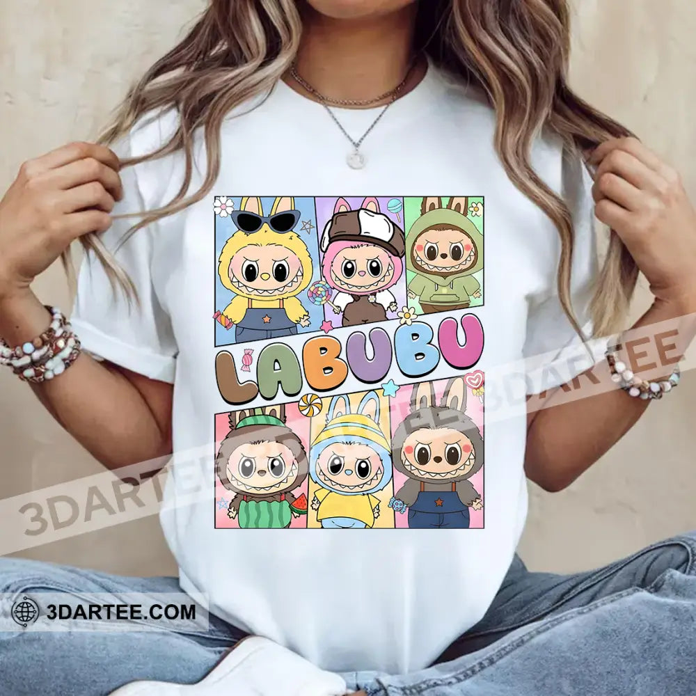 Kid And Adult T-Shirt - Cute Labubu Collection The Monsters T-Shirt Cute Collectible Gift Apparel