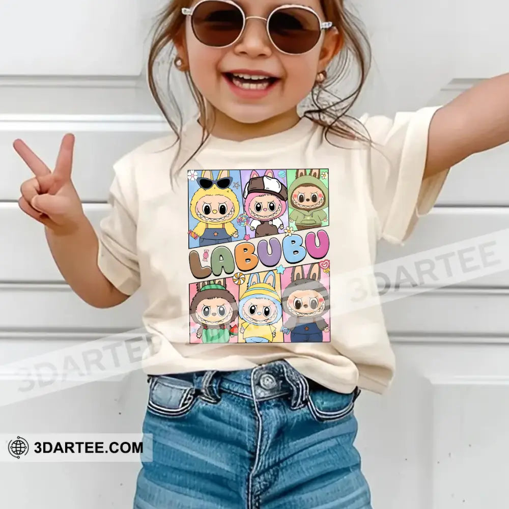 Kid And Adult T-Shirt - Cute Labubu Collection The Monsters T-Shirt Cute Collectible Gift Apparel