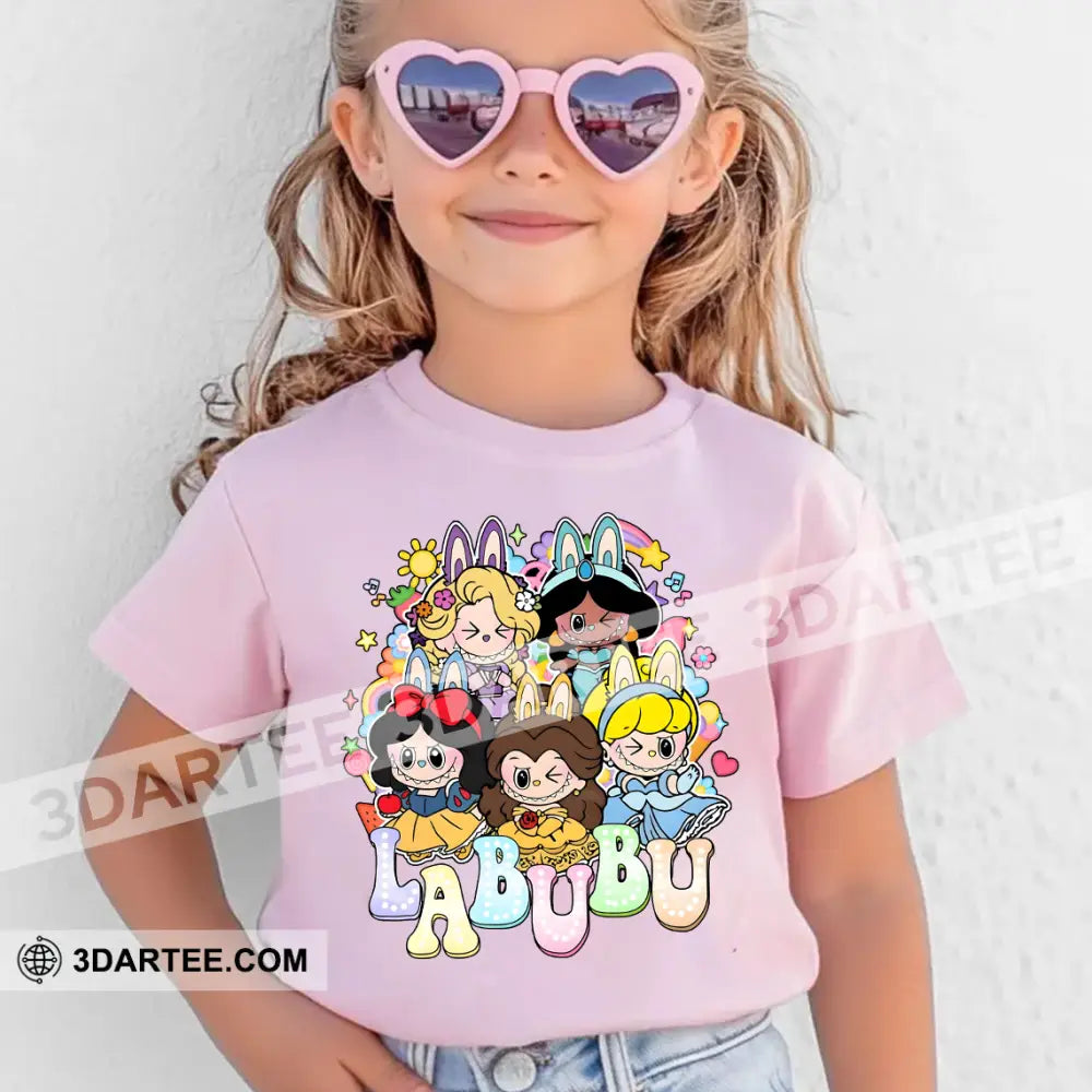 Kid And Adult T-Shirt - Labubu Dressed As Princesses Labubu The Monsters T-Shirt Cute Collectible Gift Apparel