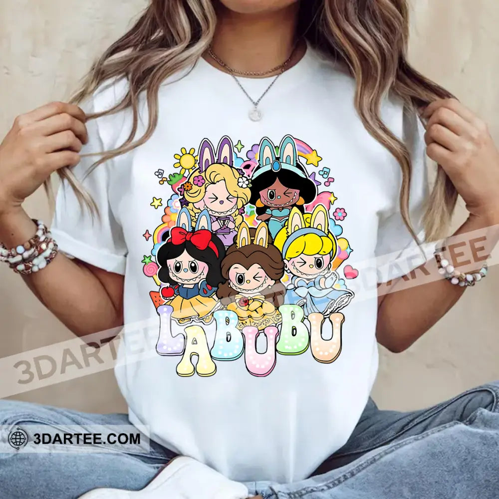 Kid And Adult T-Shirt - Labubu Dressed As Princesses Labubu The Monsters T-Shirt Cute Collectible Gift Apparel