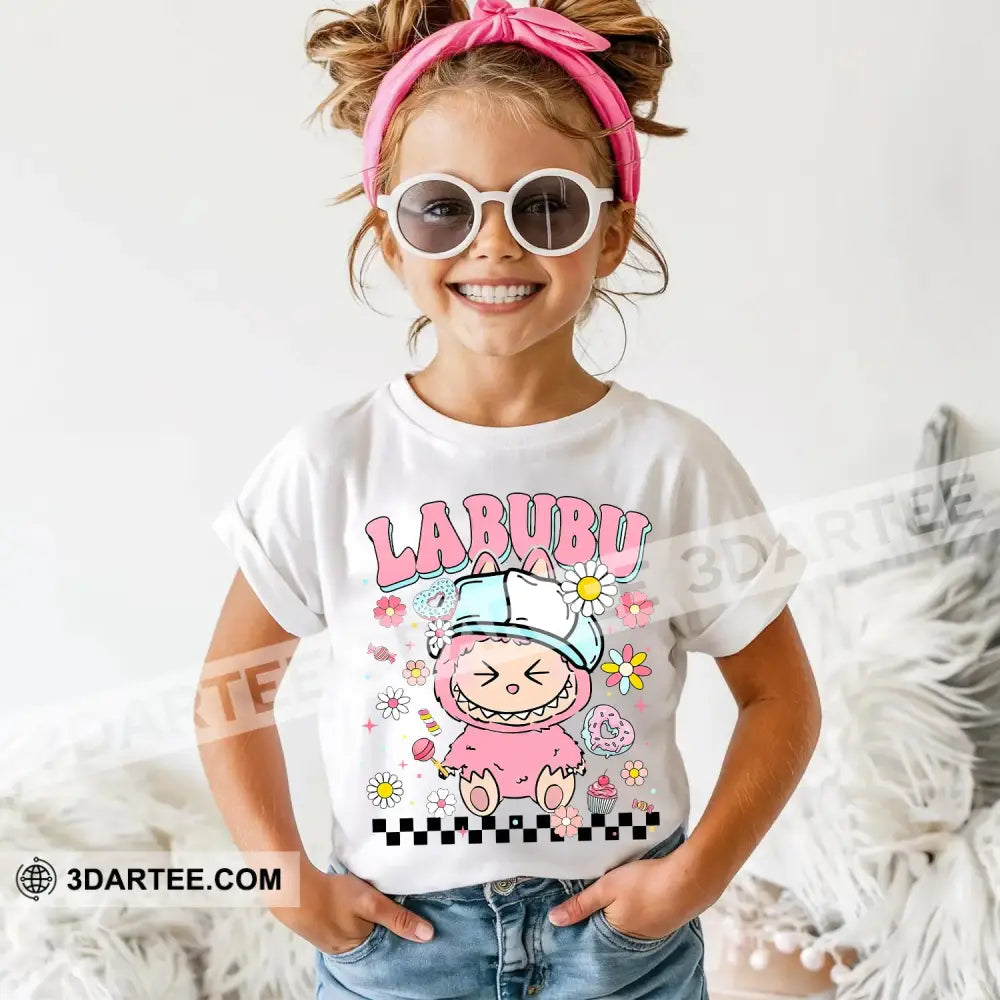 Kid And Adult T-Shirt - Labubu The Cute Monster-Shirt Apparel