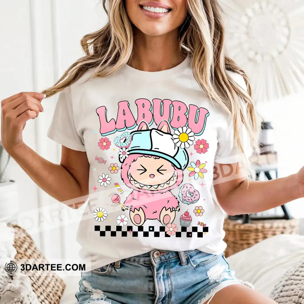 Kid And Adult T-Shirt - Labubu The Cute Monster-Shirt Apparel