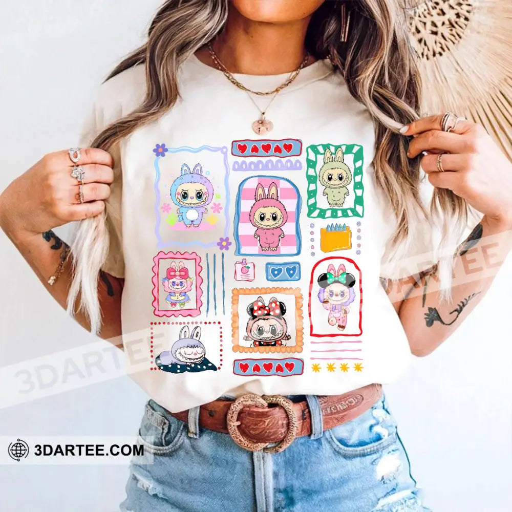 Kid And Adult T-Shirt - Labubu The Funny And Cute Monsters-Shirt Apparel