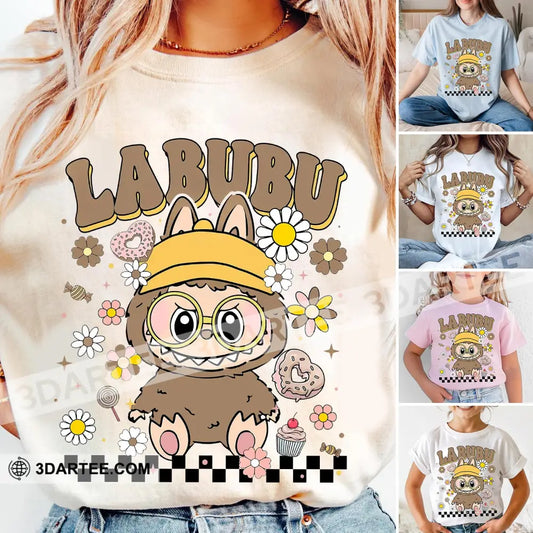 Kid And Adult T-Shirt - Labubu The Monsters T-Shirt The Cute Labubu Design Kid T-shirt / Black / XS Apparel