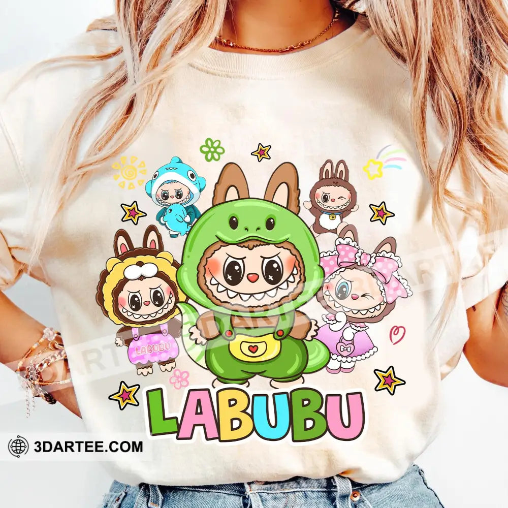 Kid And Adult T-Shirt - Labubu The Monsters T-Shirt The Cute Labubu Friends Design Apparel
