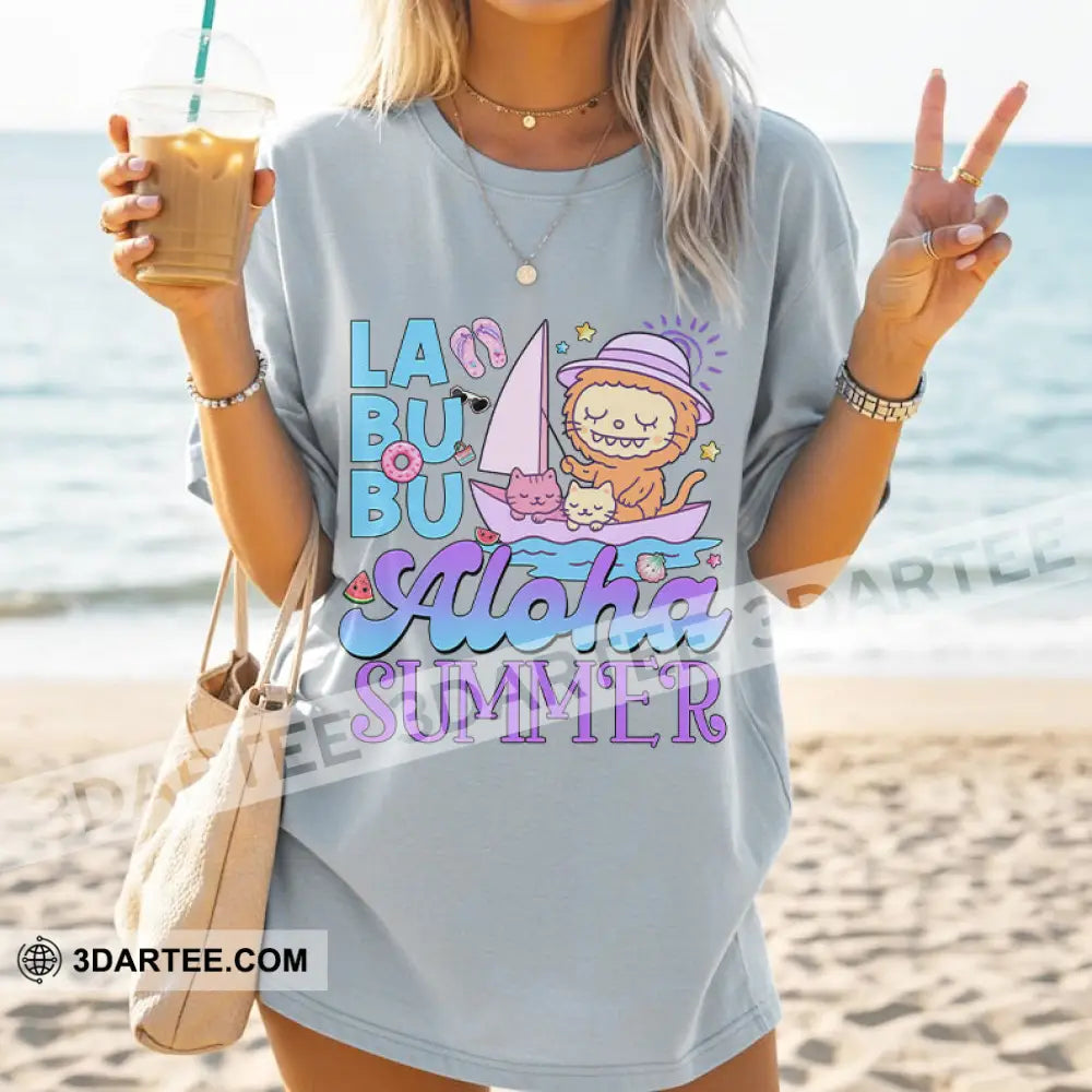 Kid And Adult T-Shirt - The Monsters Labubu T-Shirt Aloha Summer Apparel