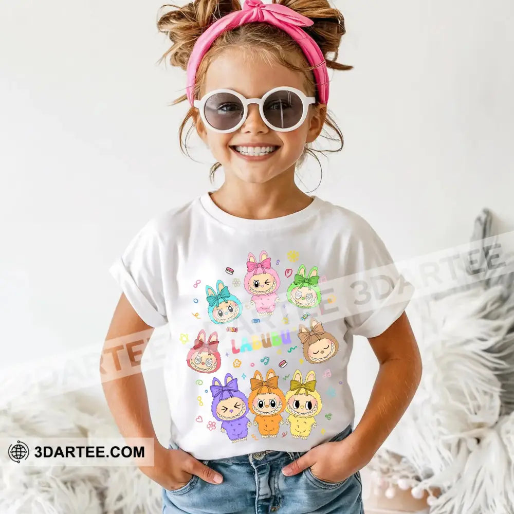 Kid And Adult T-Shirt - The Monsters Labubu T-Shirt Colorful Labubu Apparel