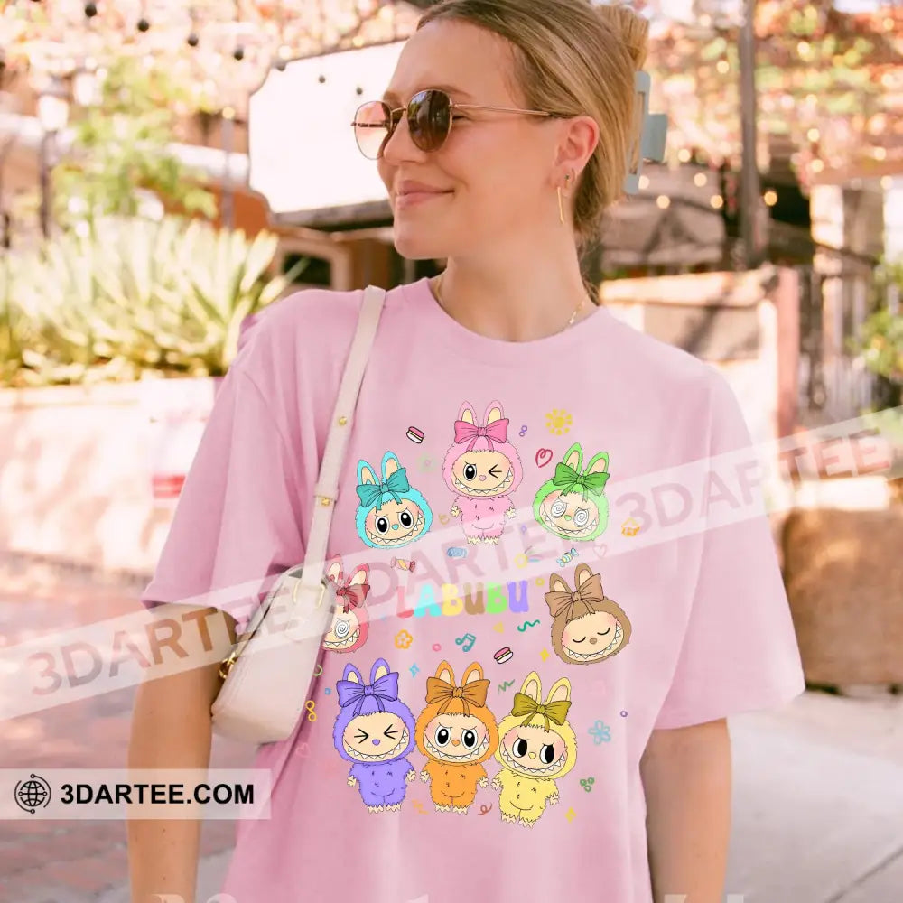 Kid And Adult T-Shirt - The Monsters Labubu T-Shirt Colorful Labubu Apparel