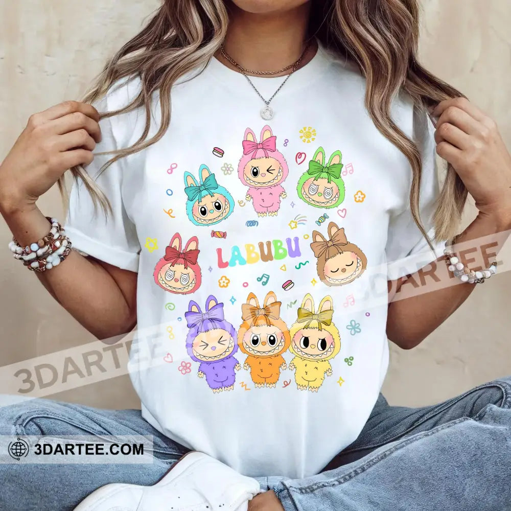 Kid And Adult T-Shirt - The Monsters Labubu T-Shirt Colorful Labubu Apparel