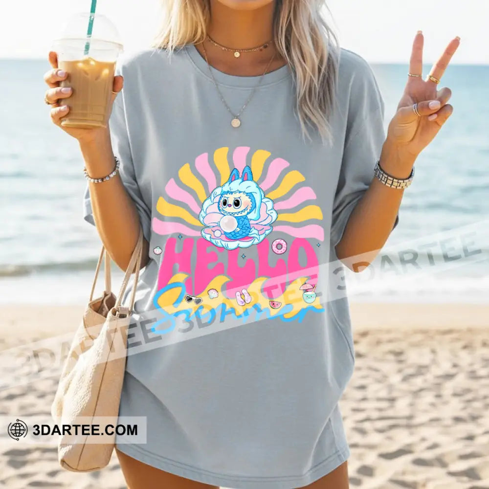 Kid And Adult T-Shirt - The Monsters Labubu T-Shirt Hello Summer Apparel