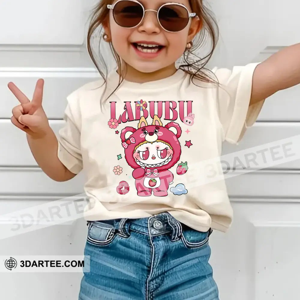 Kid And Adult T-Shirt - The Monsters Labubu T-Shirt Labubu In Lotso Bear Costume Cute Collectible Gift Apparel
