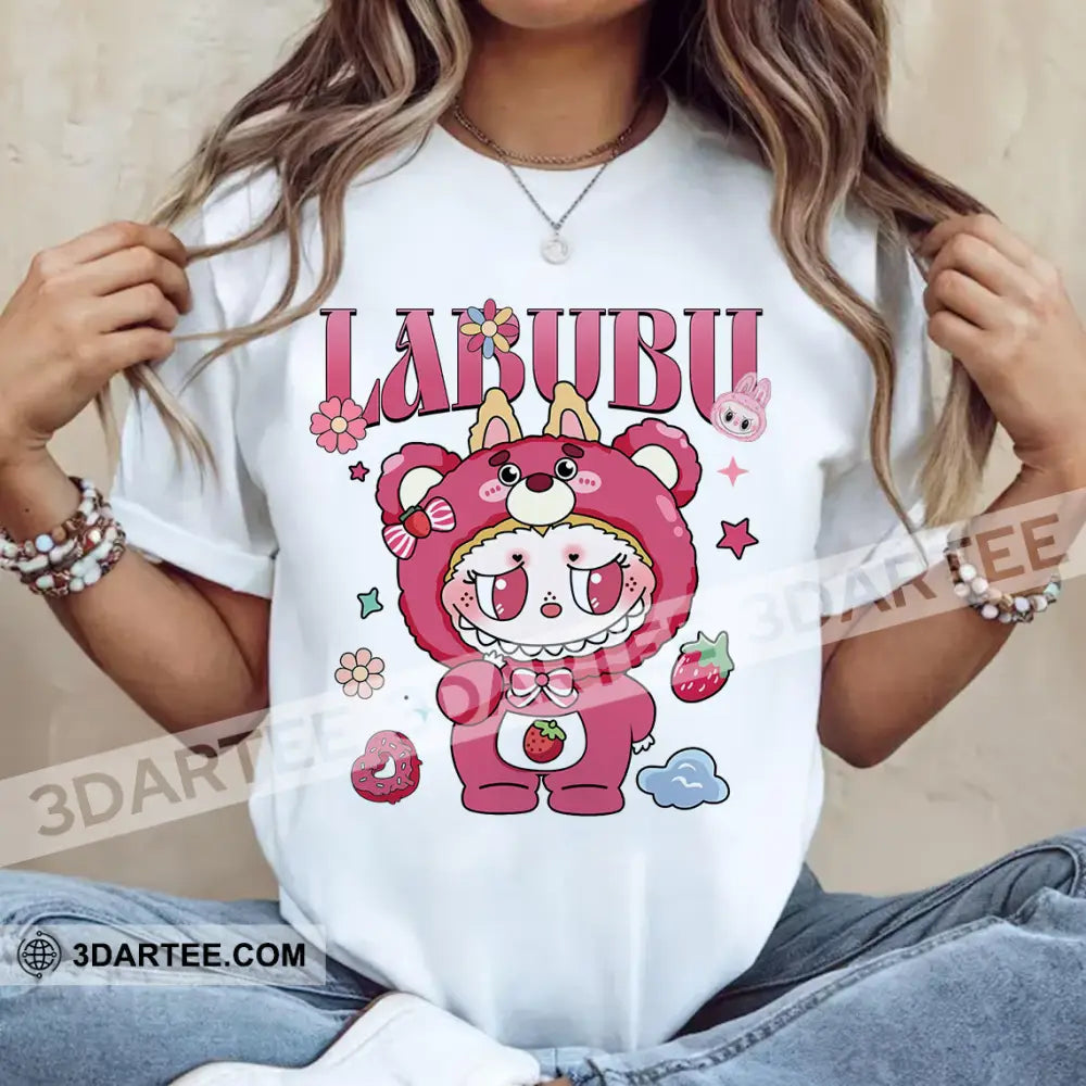 Kid And Adult T-Shirt - The Monsters Labubu T-Shirt Labubu In Lotso Bear Costume Cute Collectible Gift Apparel