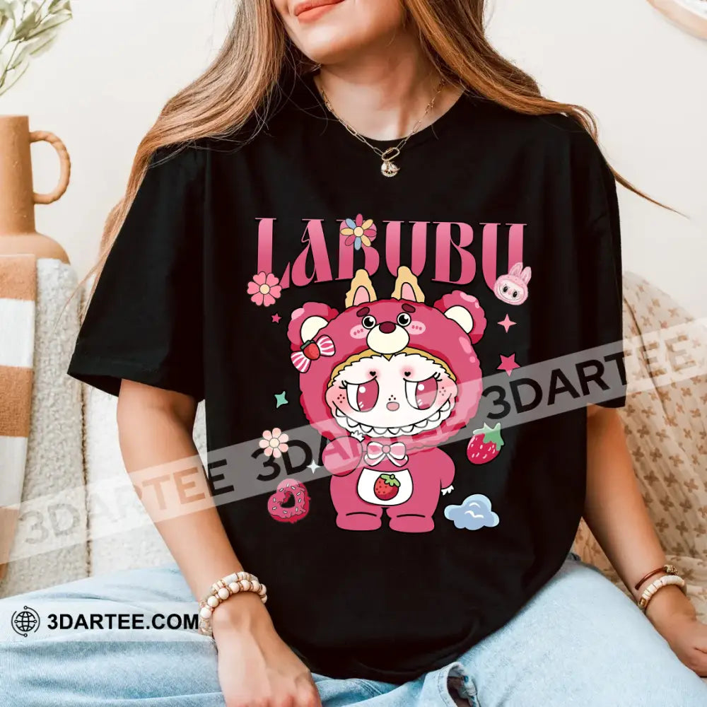 Kid And Adult T-Shirt - The Monsters Labubu T-Shirt Labubu In Lotso Bear Costume Cute Collectible Gift Apparel