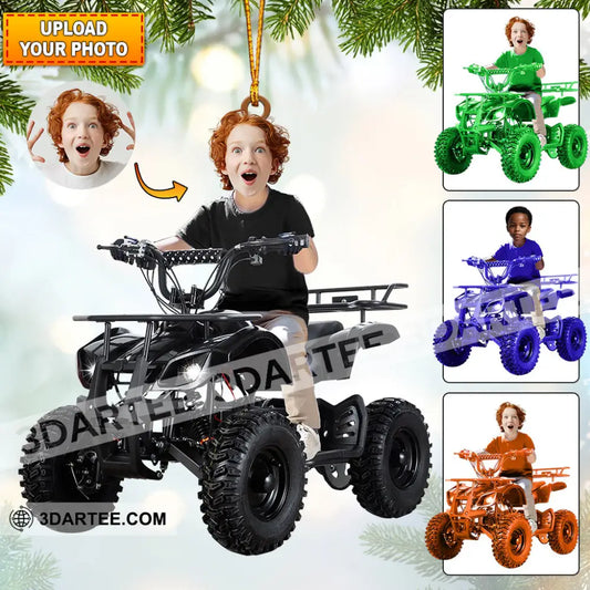 Kid ATV Christmas Home Decor Christmas Ornament Personalized Ornament 3.54’’ / 1 Ornament Ornament