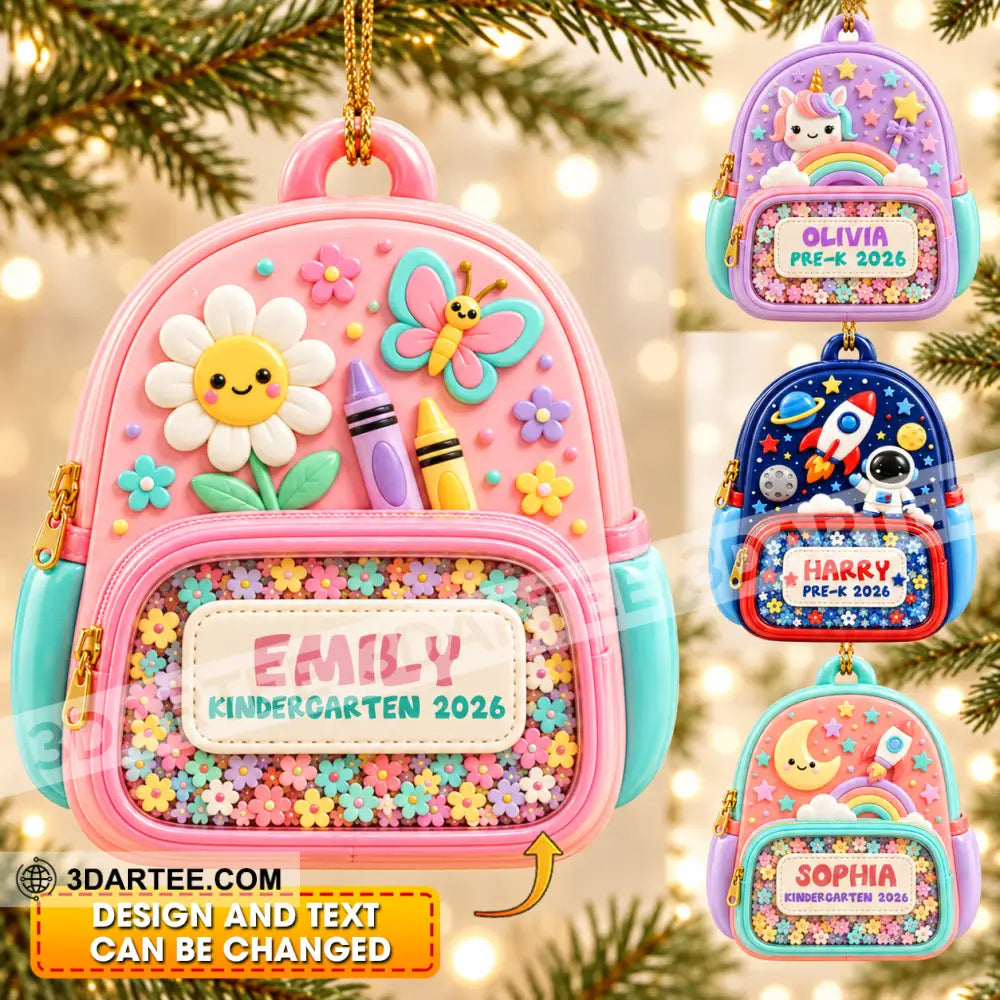 Kid Home Decor Christmas Ornament Personalized Ornament - 3.54’’ / 1 Ornament - Ornament
