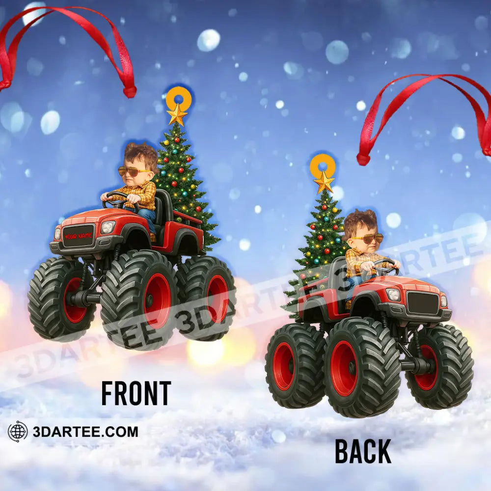 Kid On Car Home Decor Christmas Ornament Personalized Ornament Ornament