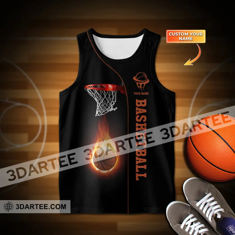 Kids Clothing Custom Name Basketball Tank And Shorts Toddler Top & Matching Short Pants / Youth S