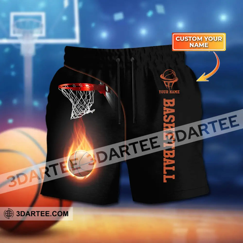 Kids Clothing Custom Name Basketball Tank And Shorts Toddler Top & Matching T-Shirt / Youth Xs