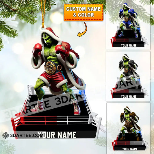 King Of Boxing Home Decor Christmas Ornament Personalized Ornament 3.54’’ / 1 Ornament Ornament