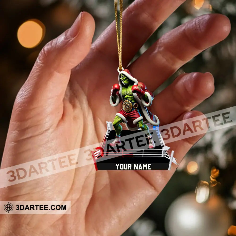 King Of Boxing Home Decor Christmas Ornament Personalized Ornament Ornament